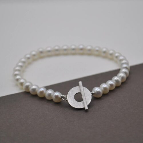 DOPPELLUDWIG PERLARMBAND "GEKNEBELT" - DL-A-PERL-KNEB-AG