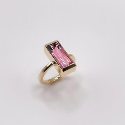 ATELIER WAGNER ROSEGOLDRING MIT ROSA TURMALIN - R-ROSA-TURM-RS5