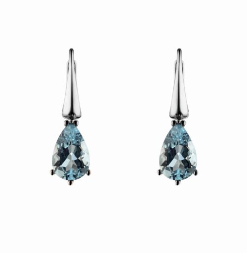 ATELIER WAGNER FACETTIERTE AQUAMARIN TROPFEN - OH-PV-WG7-Aqua-tropf