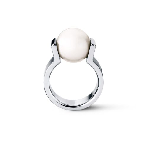 HUMPHREY PERLRING VICTORY EDELSTAHL 7 MM,PERLE EINGESPANNT - PR1870-SPW13-57
