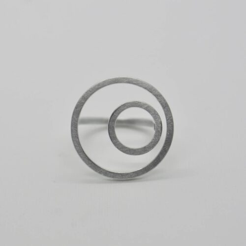 DOPPELLUDWIG RING EINGERAHMT - DL-R-RAHM-AG