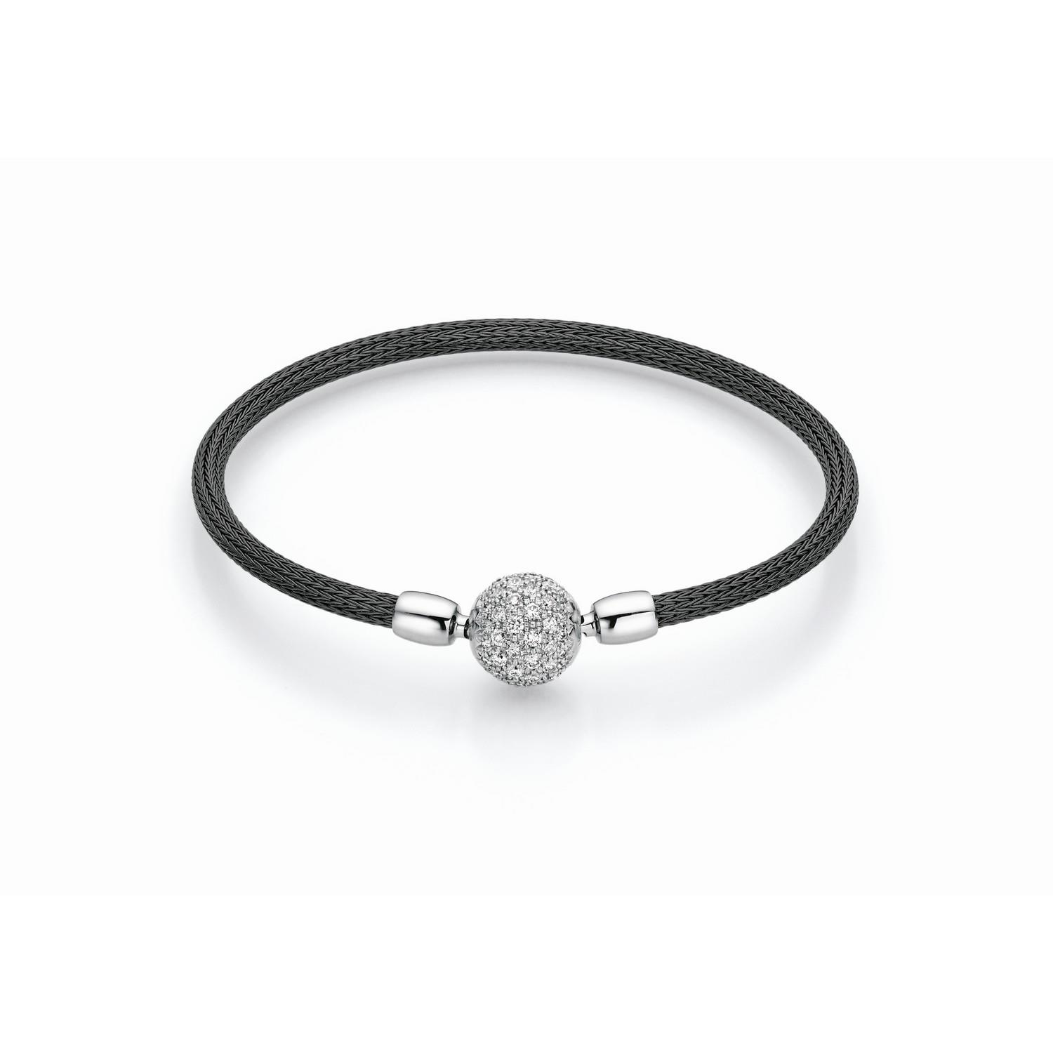 JÖRG HEINZ SCHWARZ FLEX-ARMBAND MIT SCHLÜSSEL EDELSTAHL 19CM - HS06.A-3.0ST1F050019