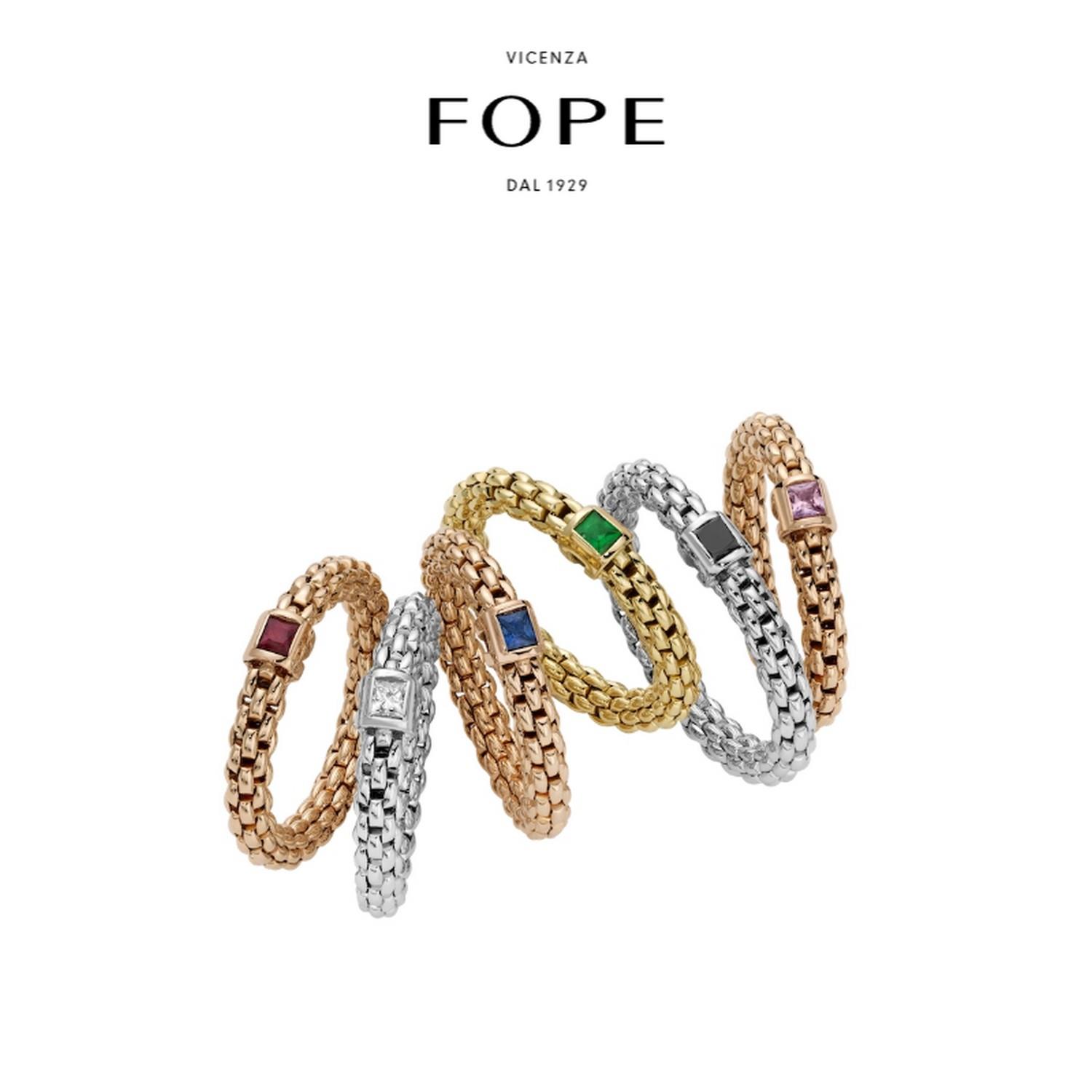 FOPE RING SOULS FLEX'IT MIT ROSA SAFIR - 09E08AX_B3_B_XBX_00S