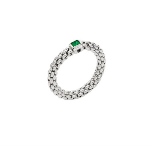 FOPE RING SOULS FLEX'IT MIT SMARAGD - 09E08AX_B6_W_XBX_00M