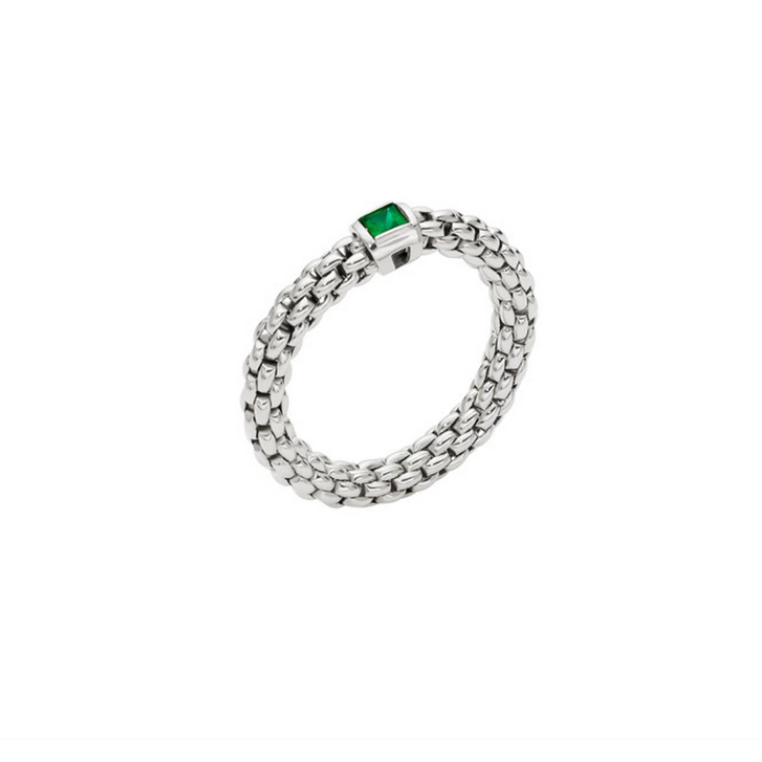 FOPE RING SOULS FLEX'IT MIT SMARAGD - 09E08AX_B6_W_XBX_00M
