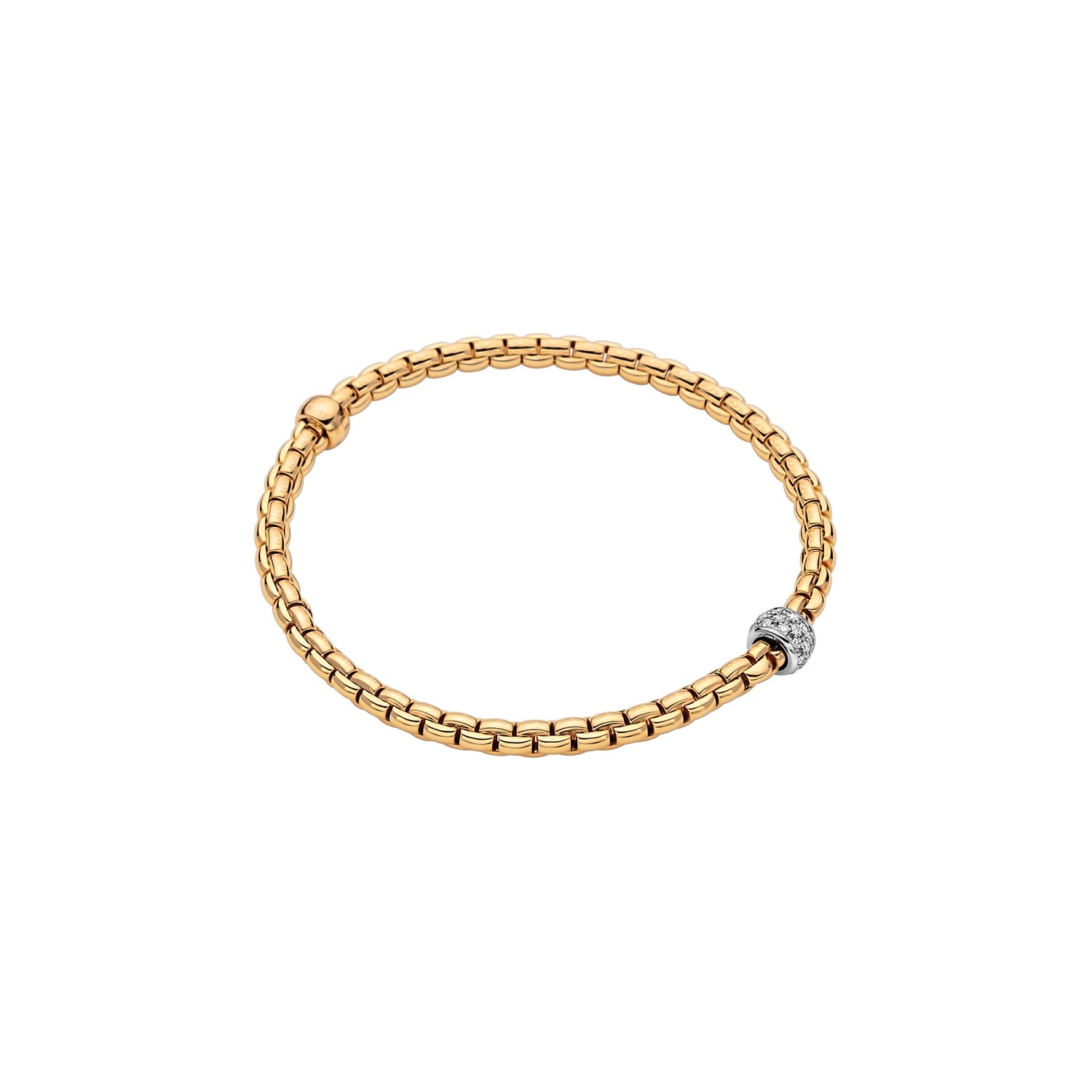 FOPE ARMBAND FLEX'IT EKA TINY MIT DIAMANTEN - 73301BX_PB_G_XBX_00M