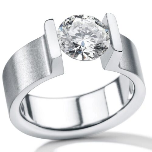 HUMPHREY DIAMANTRING VICTORY EDELSTAHL 7 MM - DR1870-ONE-1CT-52