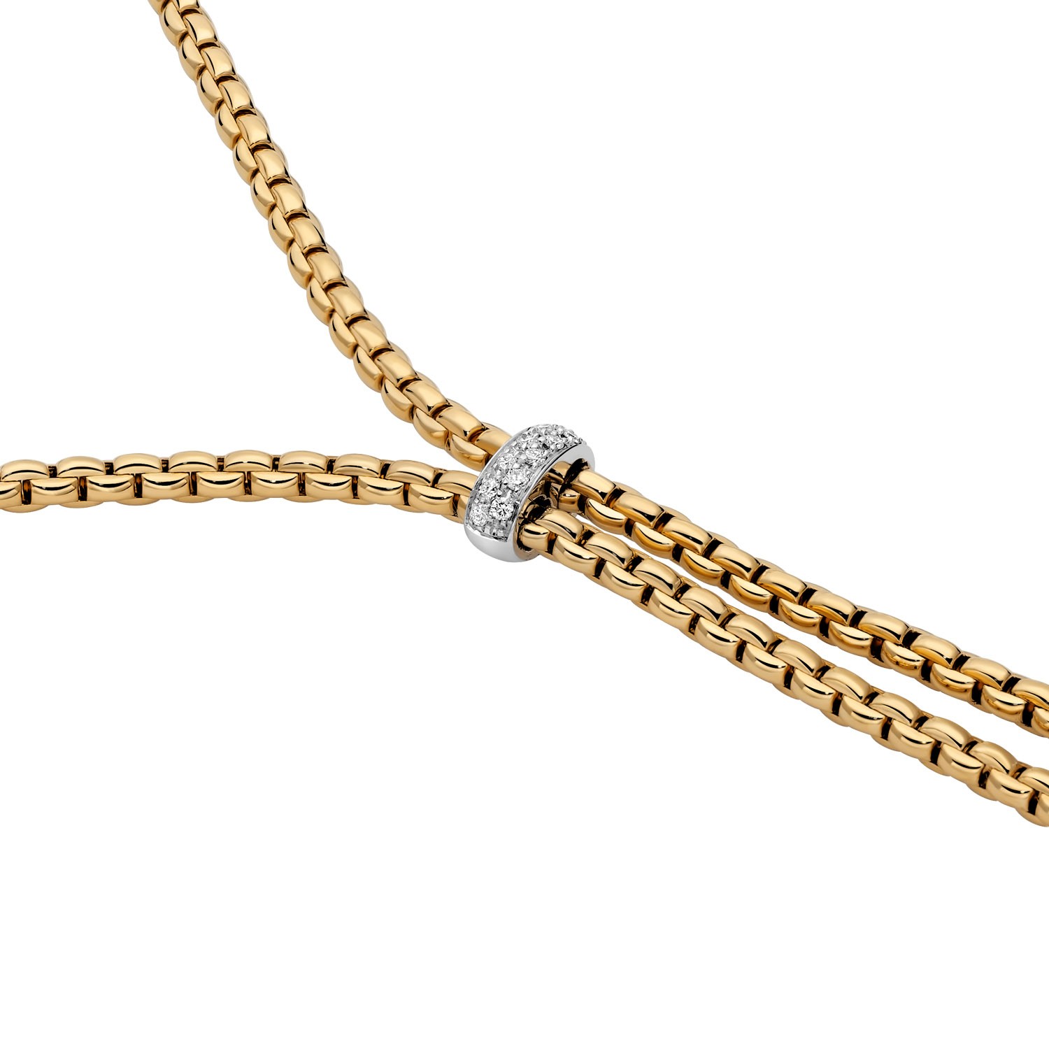 FOPE COLLIER EKA MIT DIAMANTEN - 75501CX_BB_G_X4X_045