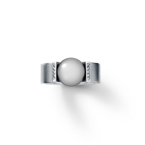 HUMPHREY PERLRING VICTORY EDELSTAHL 9,5 MM,PERLE EINGESP. - PR1870-TH9,5-10X008-62